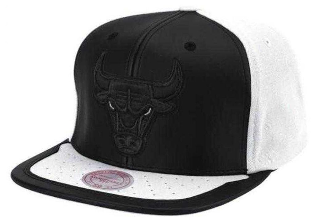 NBA - Snapback Mütze für Herren PP10903 (Einheitsgröße) (Weiß/Schwarz)