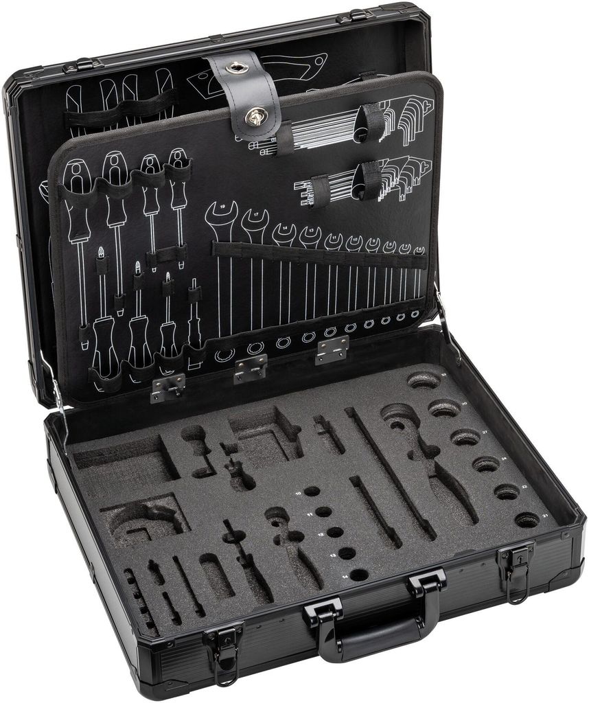 Werkzeugkoffer V2400N aus robuster Hartschale, leer und Produktbild 