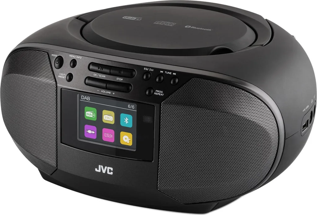 Radio numérique DAB+ JVC RD-E664B stéréo avec Bluetooth et lecteur CD - 2