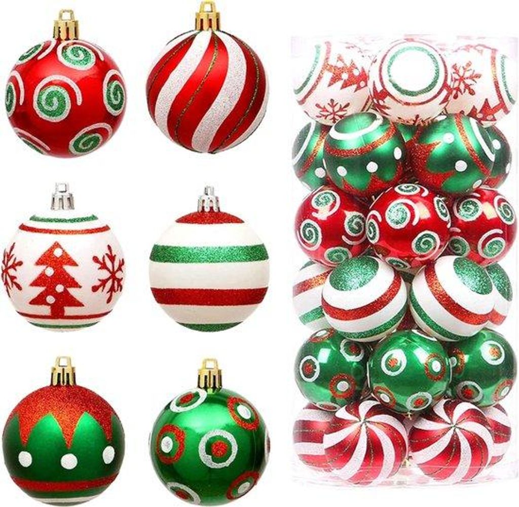 Klassische Weihnachtskerzen - 30 Stück - traditionelle Weihnachtsdekoration