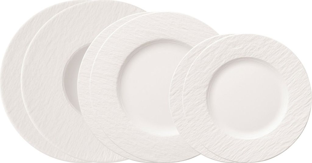 Villeroy & Boch Manufacture Rock blanc sada talířů 6 ks. Obrázek produktu 
