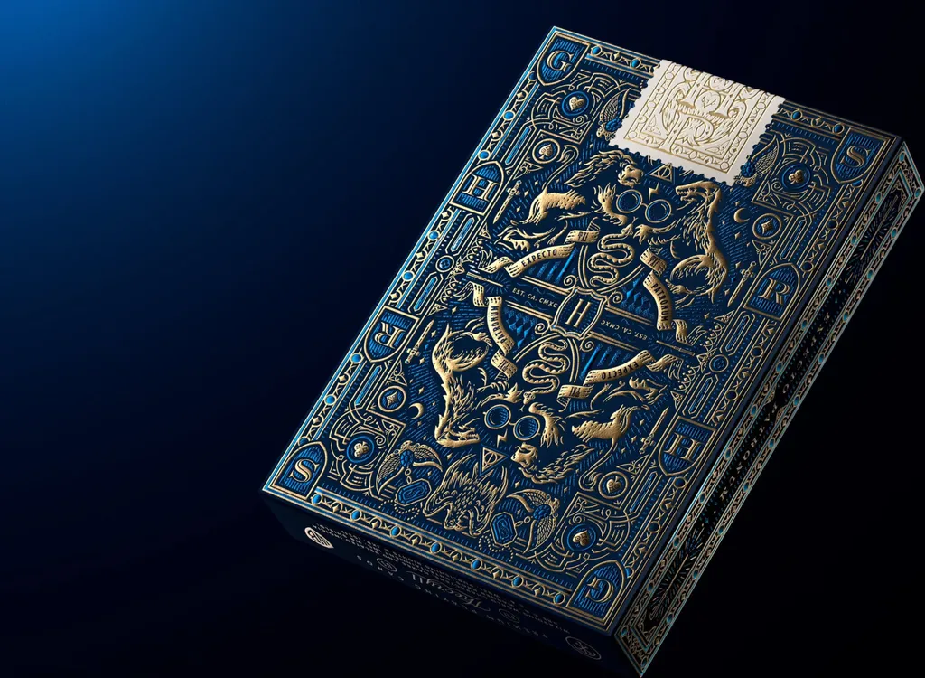 Cartes à jouer Harry Potter version bleue - Jeu de poker sous licence