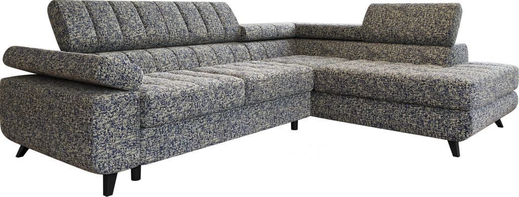 MIRJAN24 Ecksofa Nord Premium, Polsterecke vom Hersteller, L-Form Ecke, Bettkasten und Schlaffunktion (Farbe: Corbet 78, Seite: Rechts)