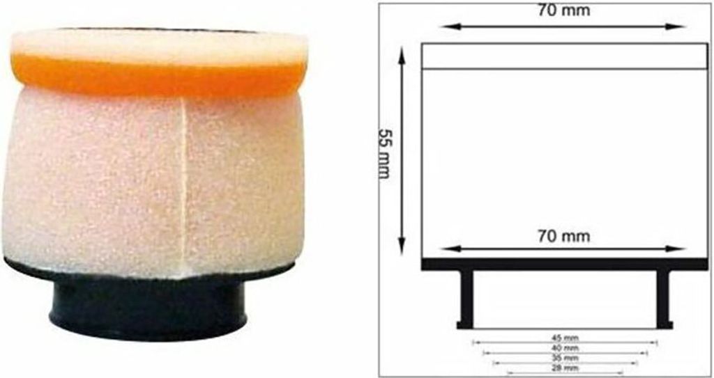 TWIN AIR Luftfilter zylindrisch 63 mm - 158722