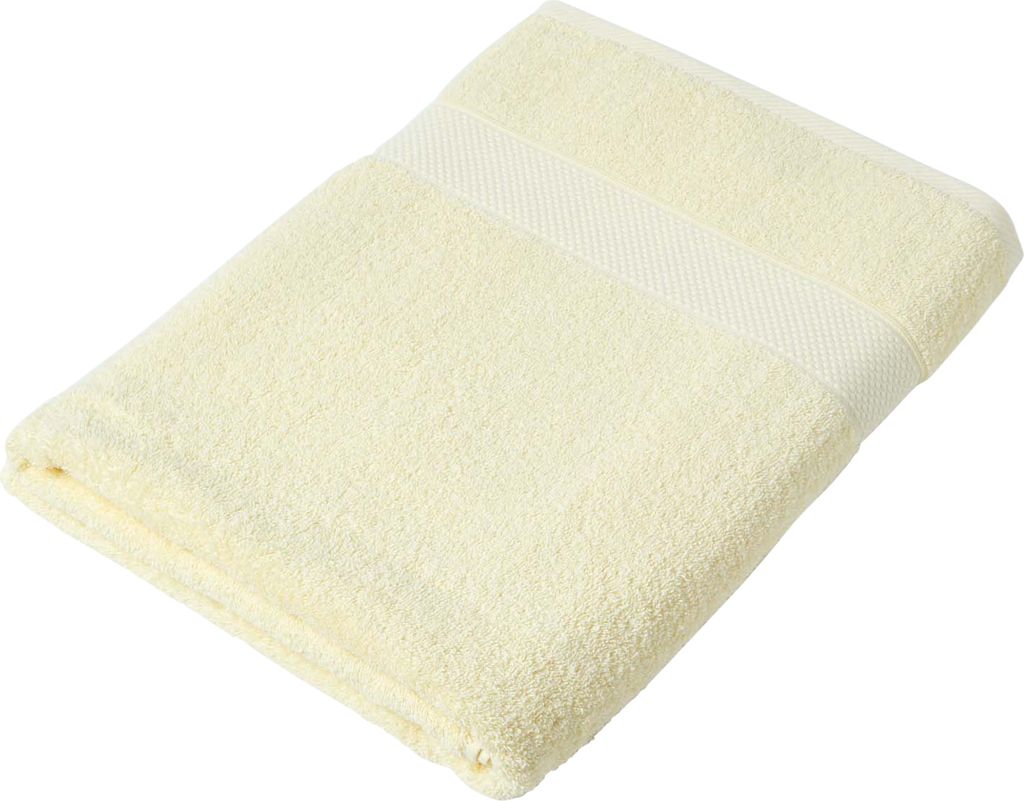 HOMESCAPES Saunahandtuch aus 100% türkischer Baumwolle 500g/m² Strandtuch 100x180cm - gelb