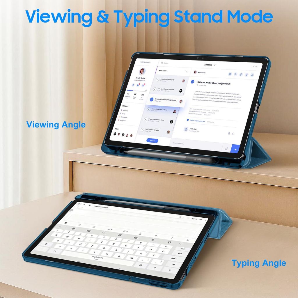 Fintie Hoes met beschermfolie voor Lenovo Idea Tab 11 inch 2025 (TB
