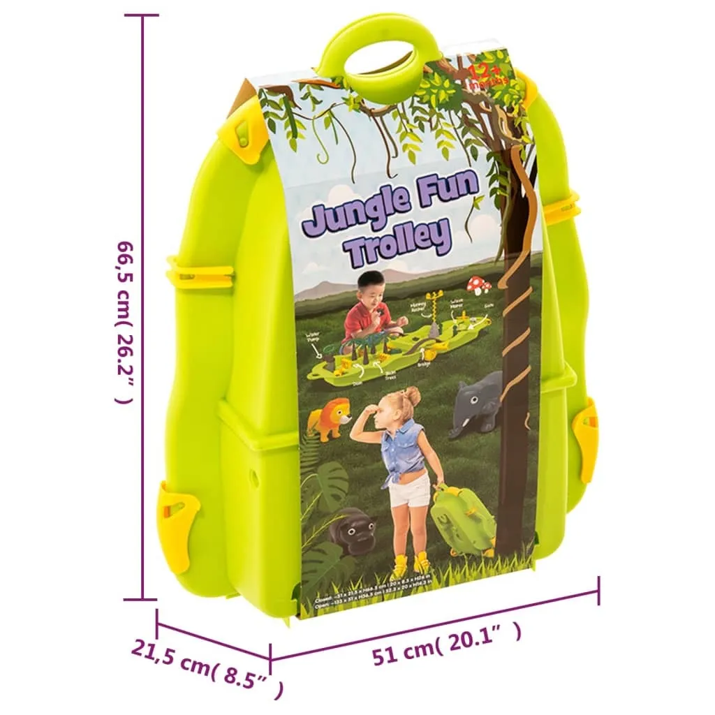 Table de Jeux d'Eau Jungle 66cm - Coffret Polypropylène pour Jardin - 10