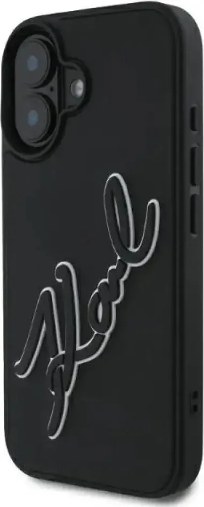 Custodia iPhone 16 Karl Lagerfeld 3D Rubber Signature - Protezione Pro