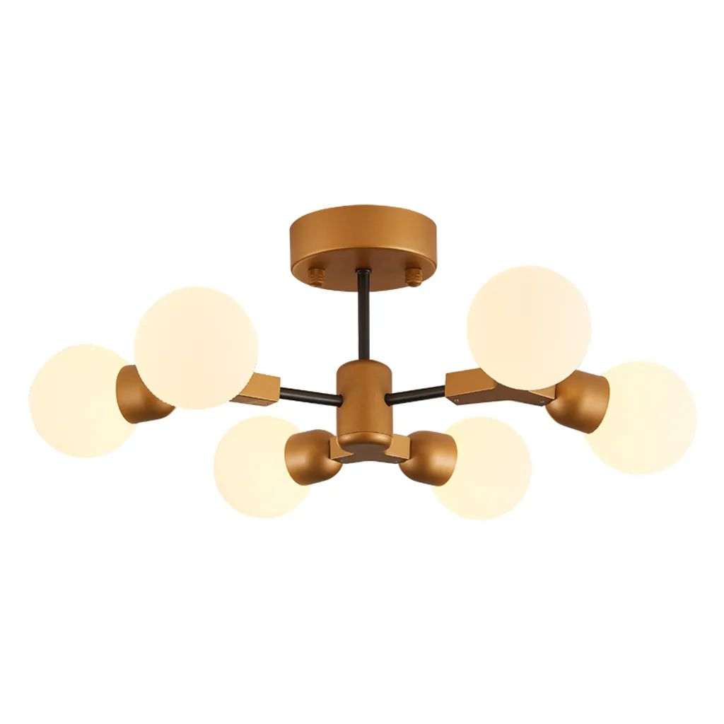 Grand Plafonnier Design Blanc avec Éclairage CCT Variable et Culot E14 - 8