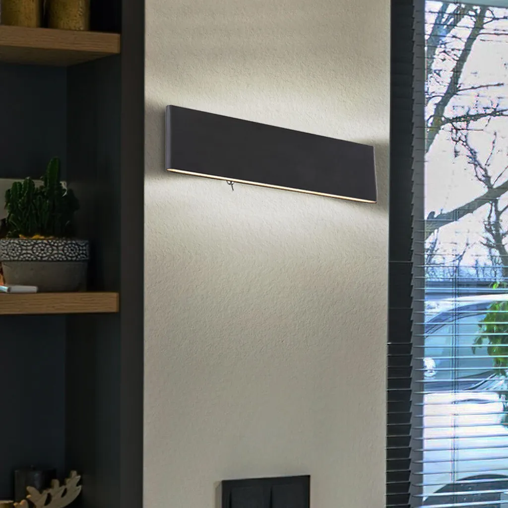 Applique murale intérieure LED avec interrupteur Noir 41751-12B Design