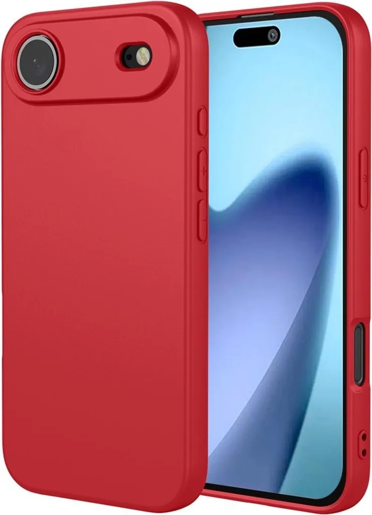 Protezione Sicura iPhone Air Cover Silicone Rosso Phonesta Soft Silk