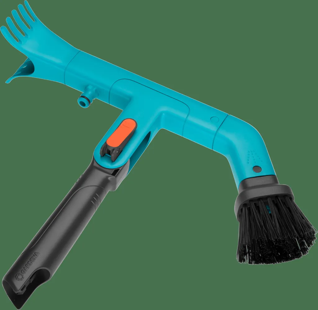 Nettoyeur de gouttières télescopique GARDENA pour travailler au sol