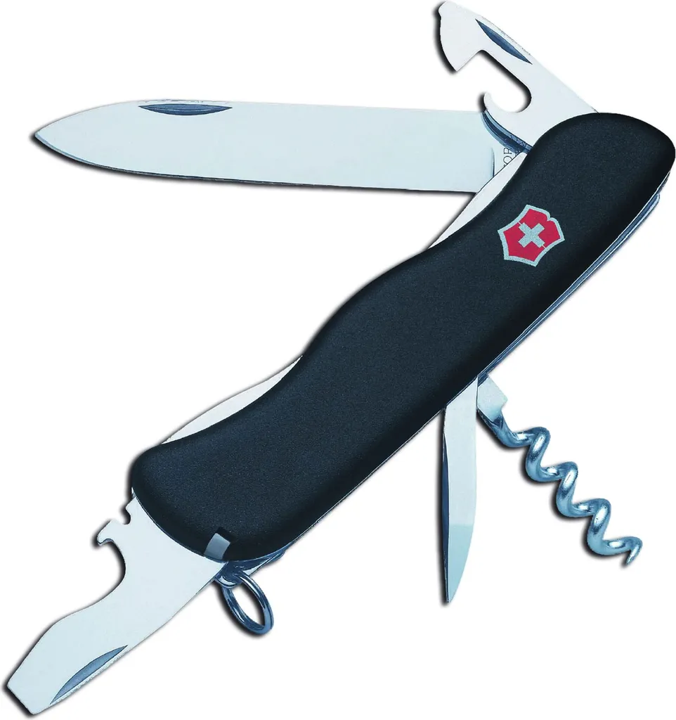 Victorinox Picknicker 0.8353.3 Couteau de poche noir anti-glisse
