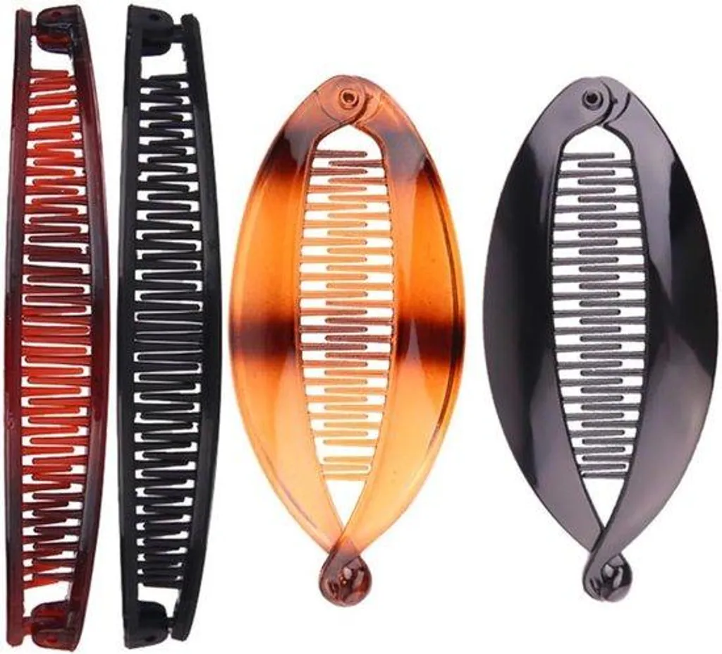 Accessoire coiffure pour chignon rapide sur cheveux longs lot de 4 pinces