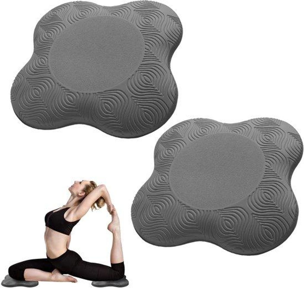 Yoga-Kniekissen-Set - 2-Stück - Kniebescherming-Mat - Sport-Balance-Kissen - Antislip-Yogamat - Knie-Pads - Kniestützen - Sportmat - Fitness-Unte...