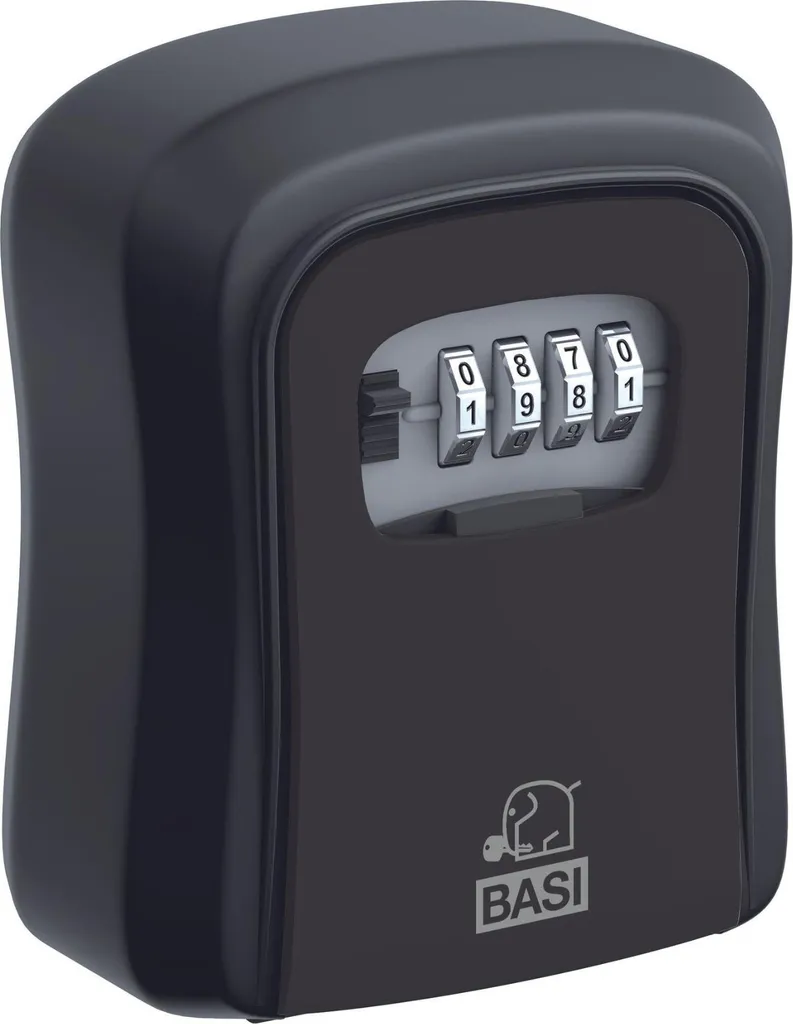 BASI SSZ 200 Coffre-fort à clés noir avec serrure à combinaison aluminium