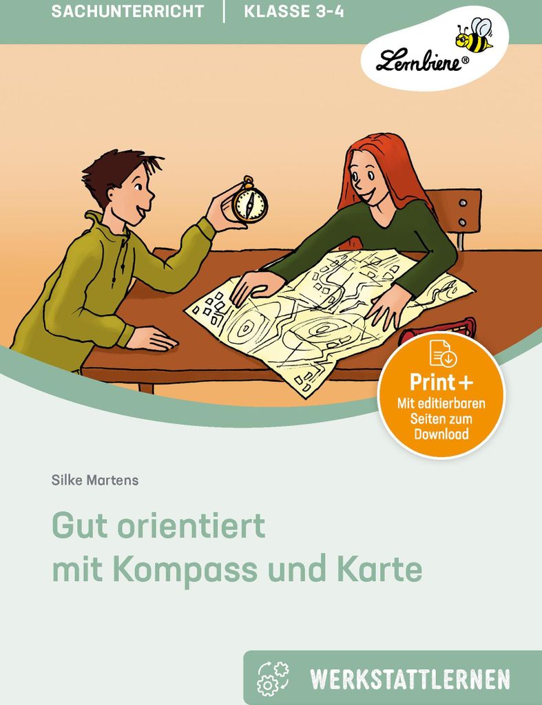 Gut orientiert mit Kompass und Karte