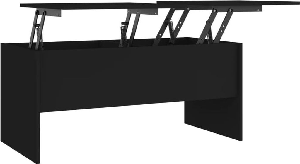 vidaXL Couchtisch Schwarz 102x50,5x46,5 cm Holzwerkstoff