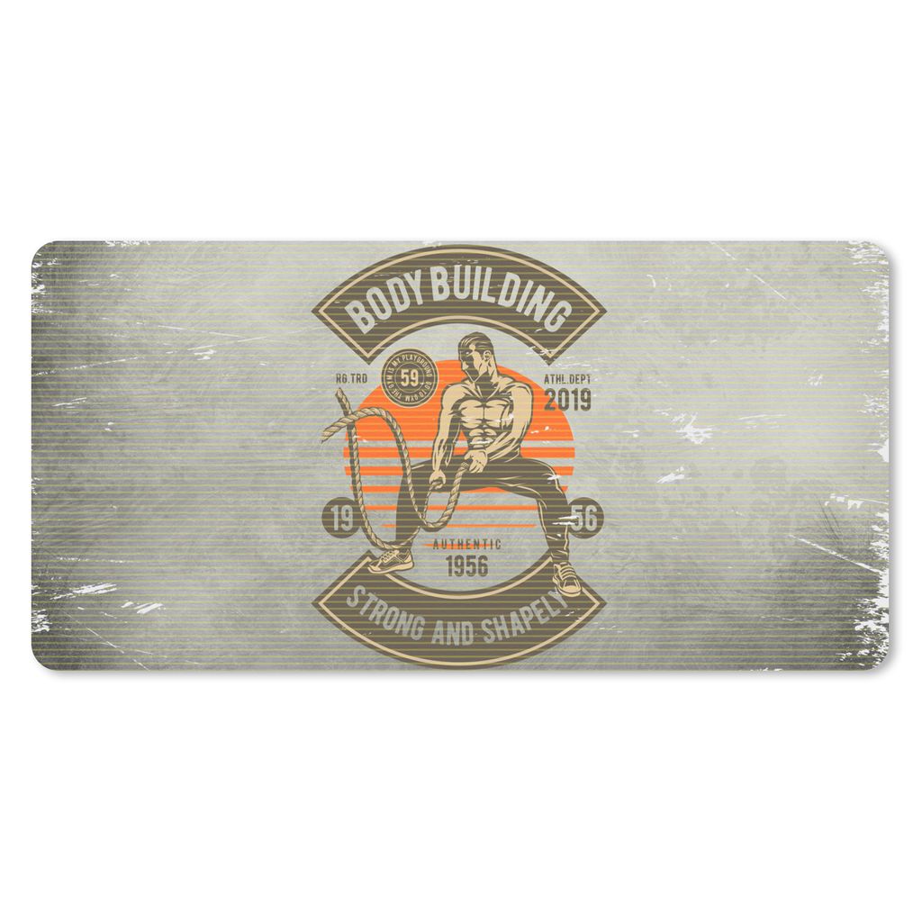 MuchoWow Mauspad Mousepad Vintage - Turnhalle - Seil 60x30 cm - Mousepads - Maus Mat - Pad - Mausunterlage - Nachhaltig