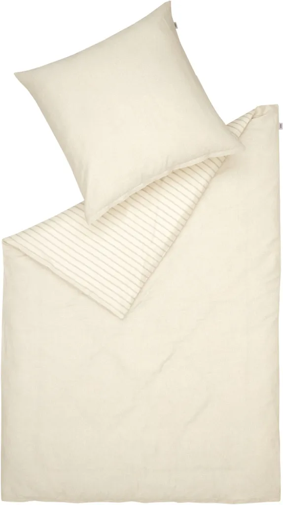 Parure de lit LOESCHEN Schöner Wohnen Heritage-B grise 155x220+80x80cm