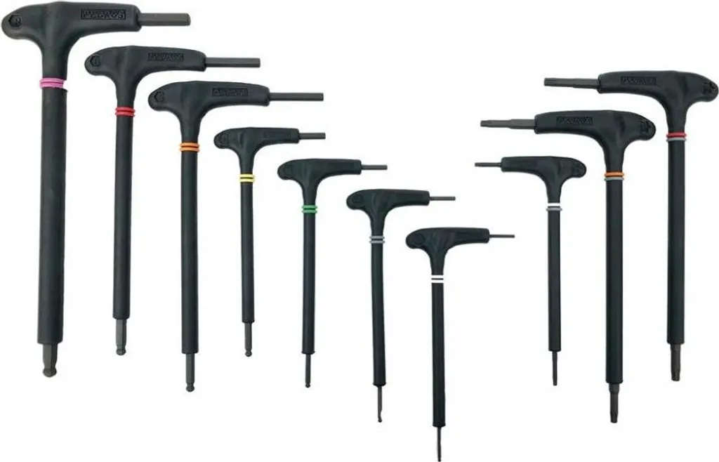 Pedro's Pro T/L Handle Hex & Torx Set 10 pcs - Clés Allen professionnelles