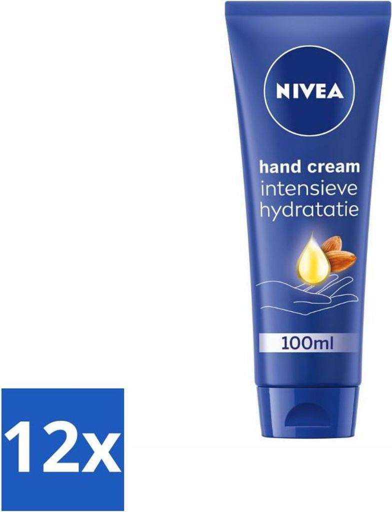 NIVEA - Handcreme - Pflegend - Intensive Feuchtigkeit - 100 ml - Vorteilspack - 12 Stücke