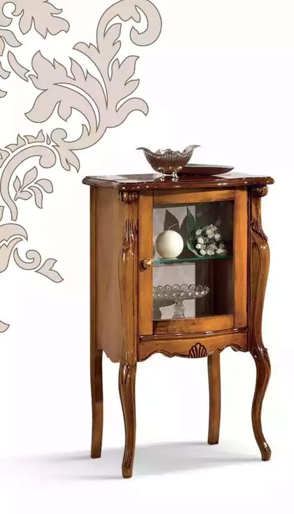 Schrank Vitrine Schränke Klassische Regale Möbel Vitrinen Luxus Möbel