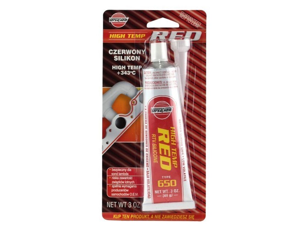 HIGH TEMP RED SILICONE Silikon wysokotemperaturowy, Zdjęcie produktu 