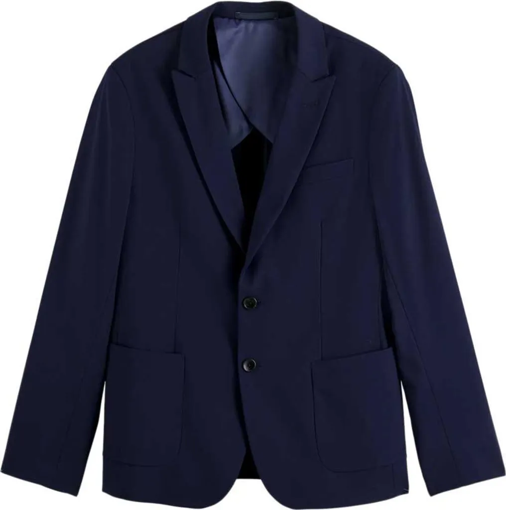 Blazer Souple Scotch & Soda Bleu L - Fini les Vestes de Costume Rigides