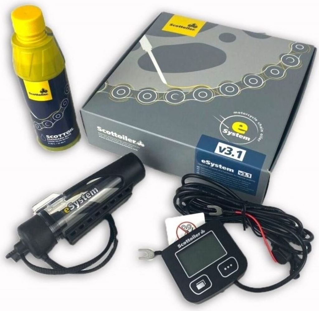 SCOTTOILER eSystem V3.1 Standard Blauer Kettenöler Produktbild 