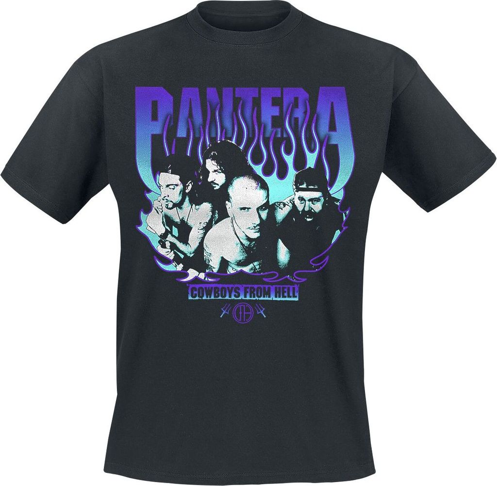 Pantera T-Shirt Herren Cowboys From Hell Flames schwarz S