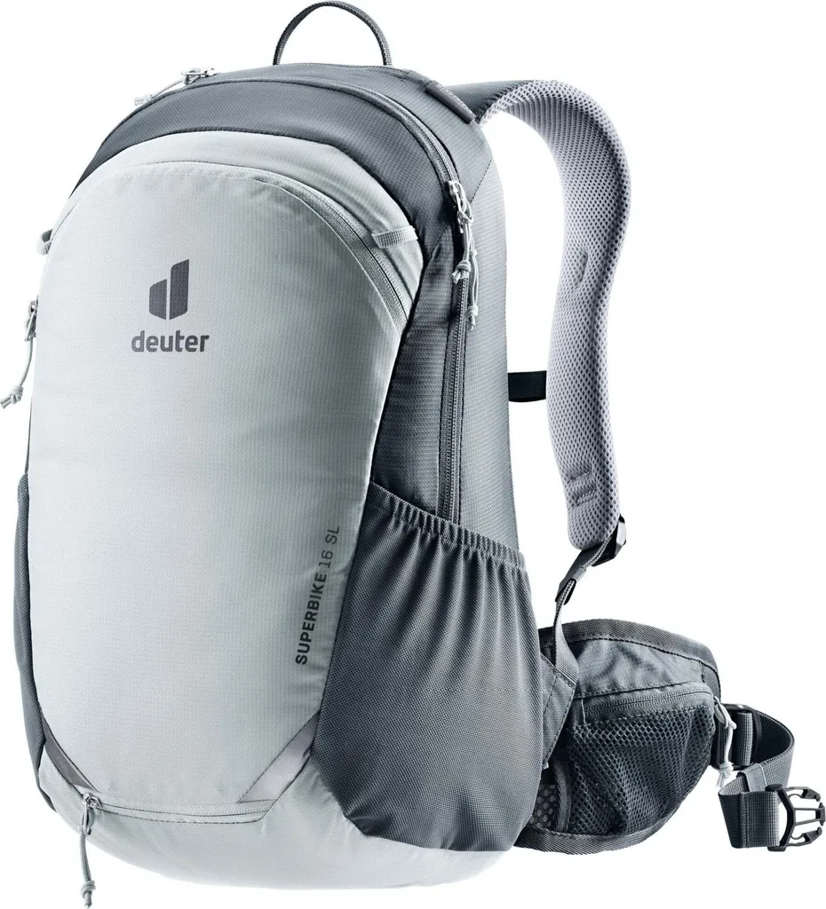 Deuter Superbike 18 SL Tin-Shale Sac à Dos avec Gilet Coupe-Vent Intégré