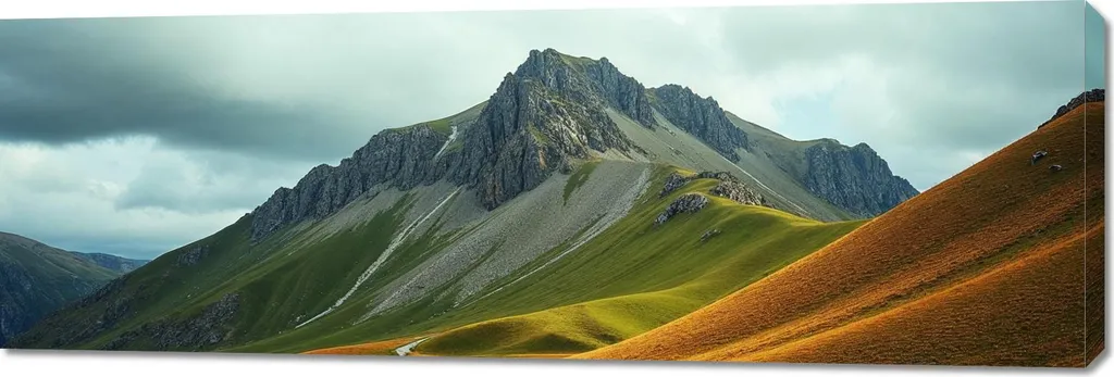 Quadro Grande Montagna 150x50 - Emozioni su Tela per la Casa