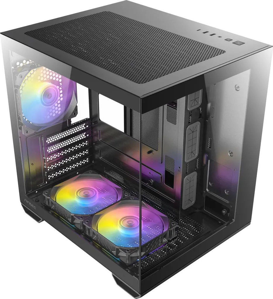 Antec CX60M ARGB Boîtier PC Micro-ATX Mini-ITX Noir au format Retail - 9