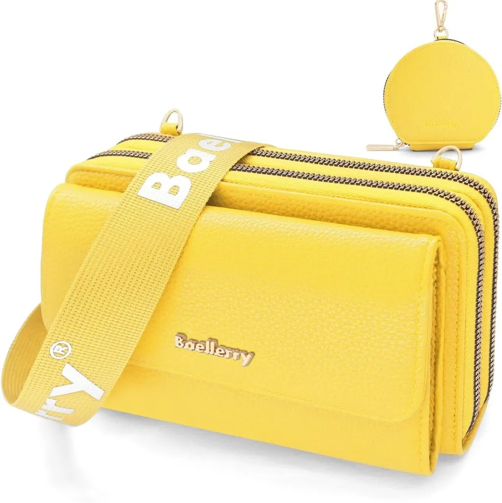 Borsa a tracolla per cellulare Piccola borsa a tracolla per cellulare da donna con portafoglio per appendere borsa a tracolla crossbody con scomparti per carte di credito
