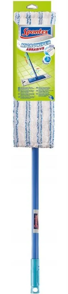 Balai Plat Spontex Microwiper Mop Abrasif : Finies les Taches Incrustées