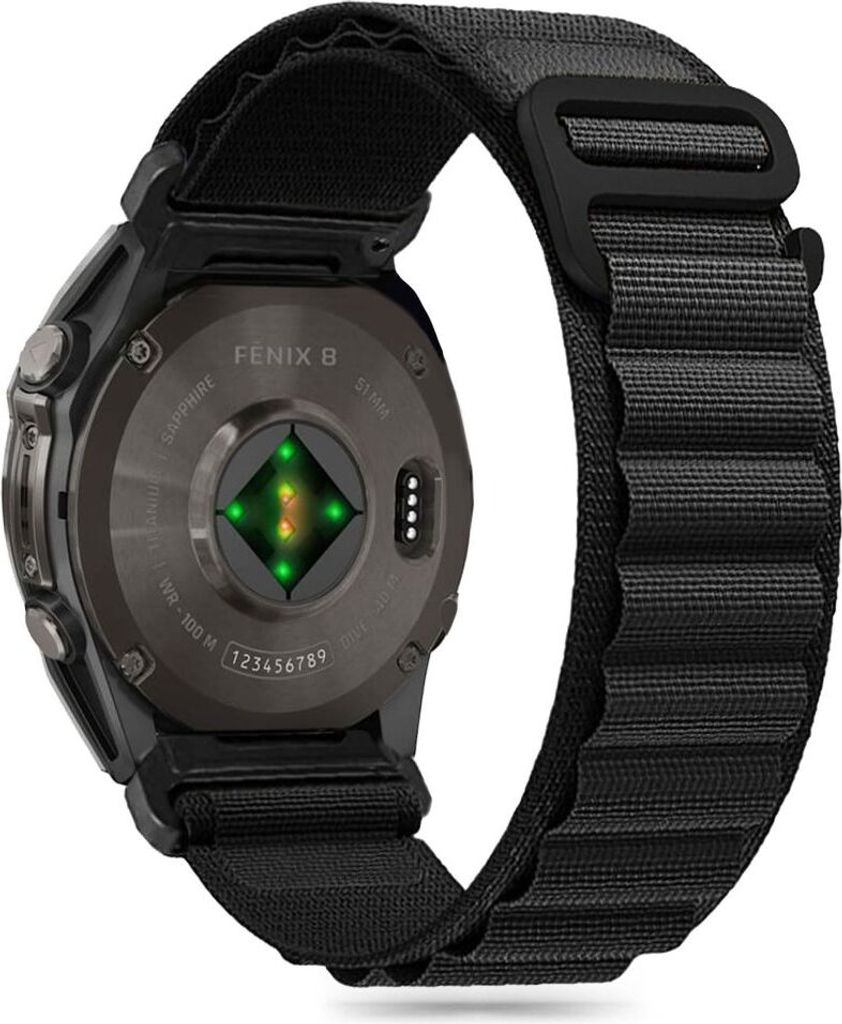 Tech-Protect Nylon Pro Garmin Fenix 5 / 6 / 6 Pro / 7 / 8 (47 Mm) / E Black