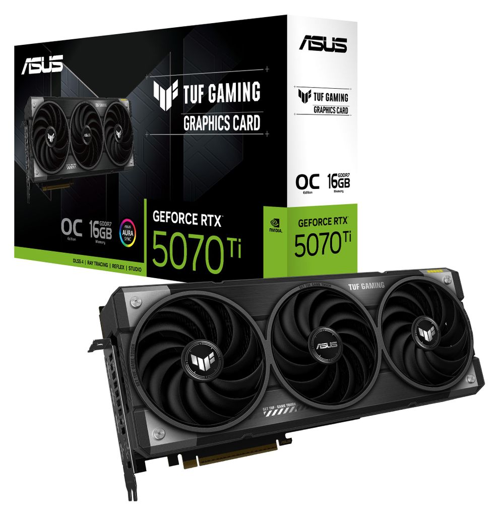 ASUS GeForce RTX 5070 Ti TUF GAMING OC, Grafikkarte, (DLSS Produktbild 