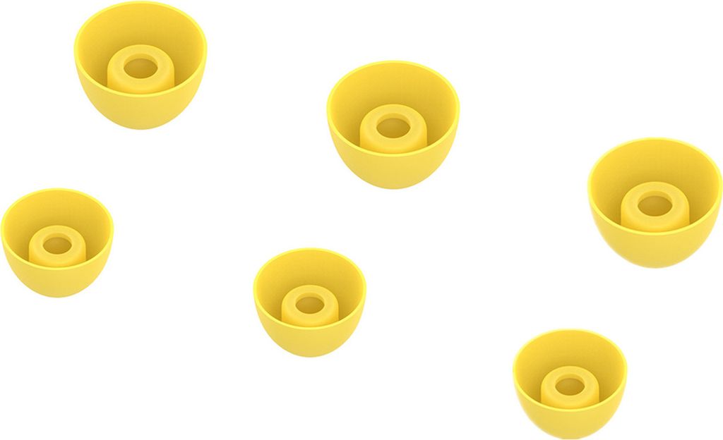 3 Paare Ohrspitzen bequeme Geräuschreduktion Nicht-rutsches Silikon-In-Ear-Ohr-Ohr-Ohrspitzen Ersatz für Samsung Galaxy Buds 2-Gelb