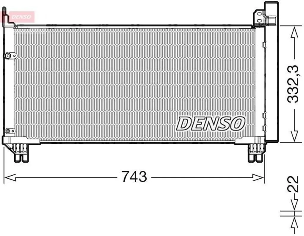 DENSO DCN51014 Condenseur de climatisation OE 8846048220 pour Lexus RX