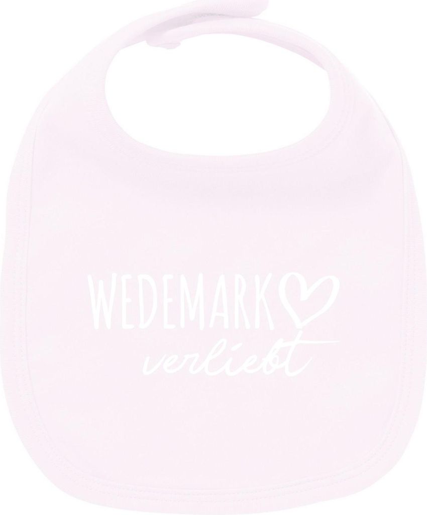 Huuraa Unisex Babylatz Wedemark verliebt Geschenk Babypink Baumwolle Wedemark Mitbringsel