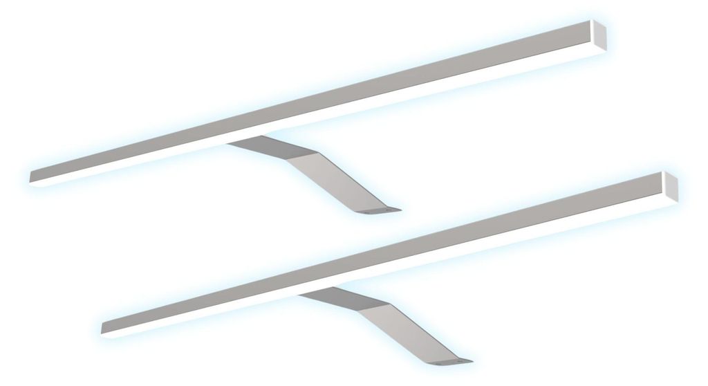 kalb | LED Aufbauleuchte Edelstahl warm neutral für Produktbild 