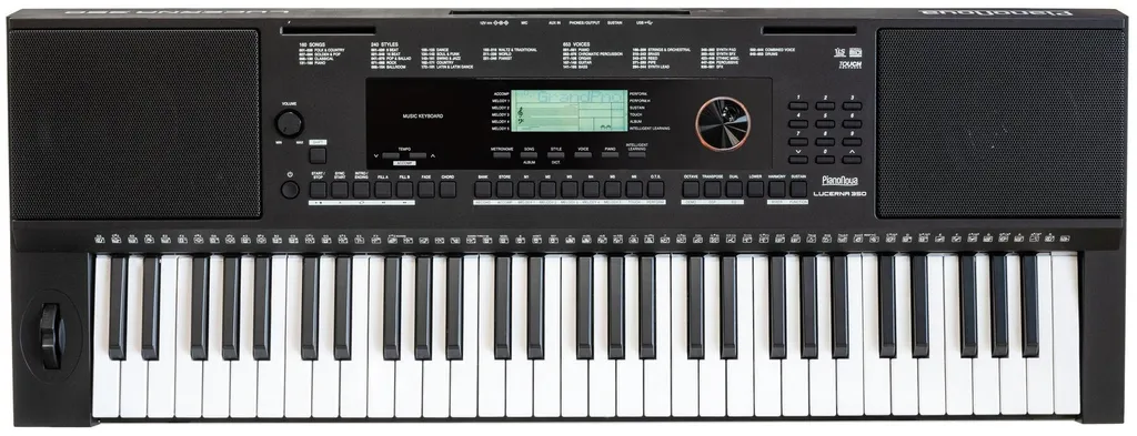 Pianonova Lucerna 350 Noir avec dynamique de frappe - Clavier premium 88 notes