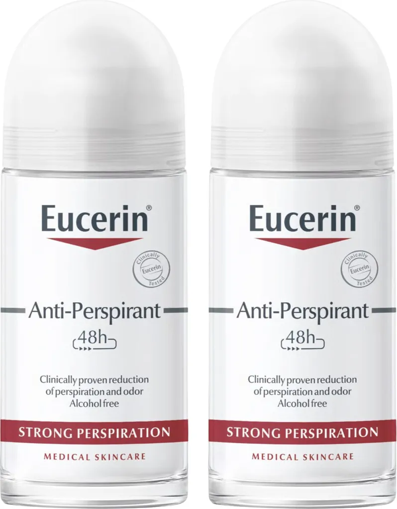 Eucerin Anti-traspirante 48h Roll-On contro la sudorazione abbondante 50ml x2pc