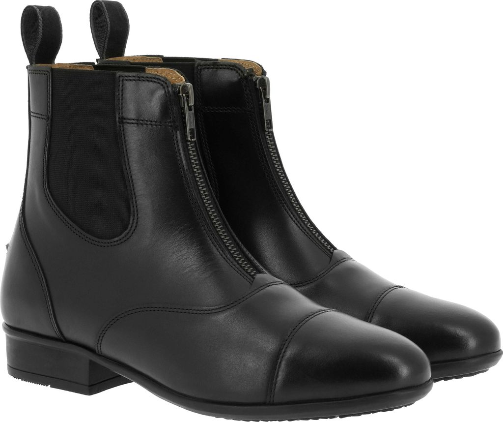 EQUITHEME Chic Damen Zipstiefelette, Farbe:schwarz, Größe:36