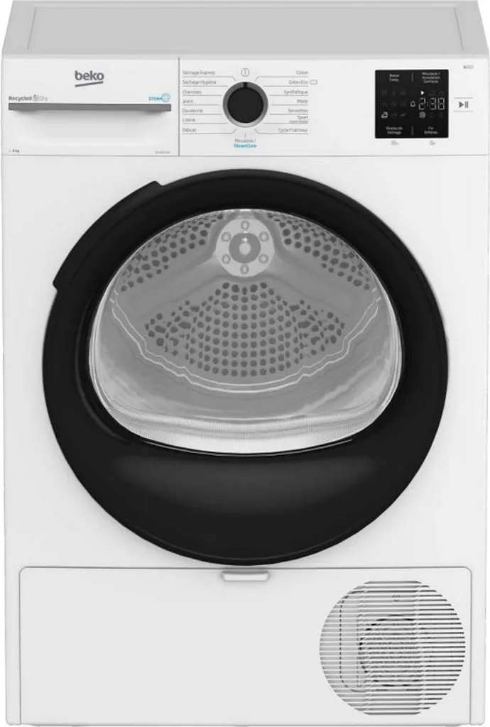 Sèche-linge Beko D3H18D93W : Idéal pour les Familles et Gros Volumes