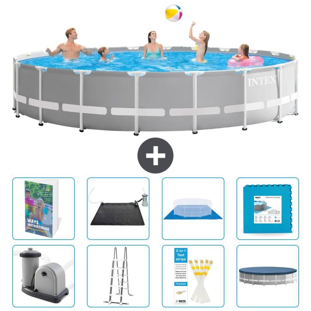 Prism Frame Pool Rund - 610x132 cm - 9-teilig  S621 Produktbild 