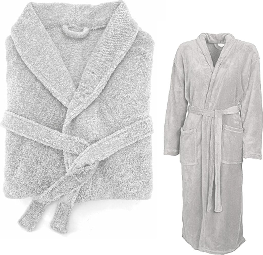 heimtexland ® Super Soft Bademantel Teddy Fleece Produktbild 