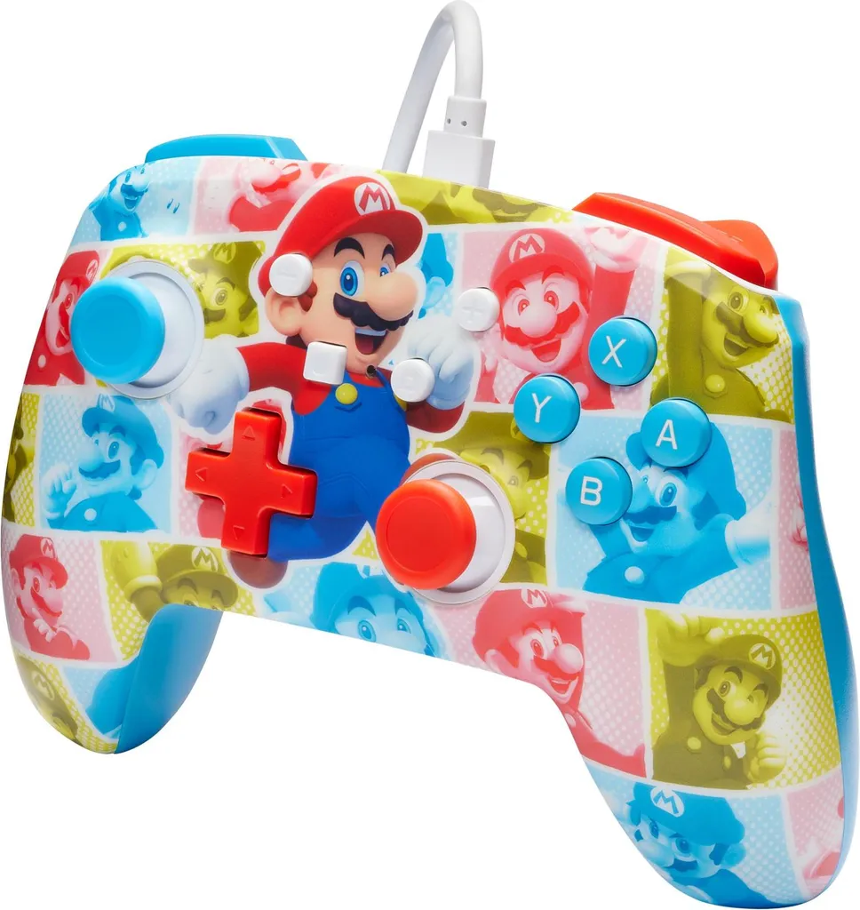 Manette Multicolore Nintendo Switch avec Sticks Analogiques Précis USB - 5