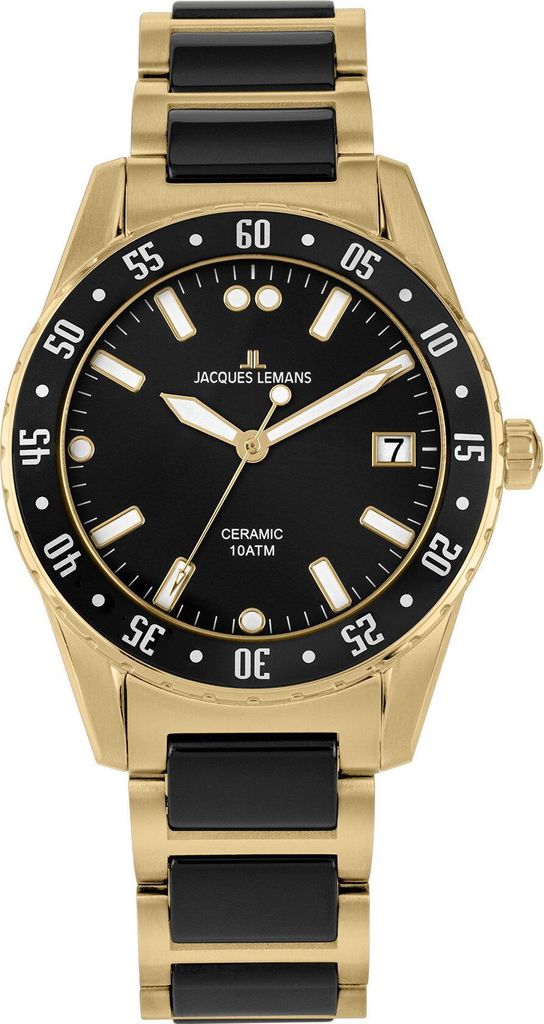 Jacques Lemans 42-10G Liverpool Ceramic Herrenuhr 42mm 10ATM